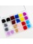 24 Adet Tırnak Manyetik Kürk Poms Kabarık Peluş Topu Çiviler 3D Yumuşak Pom Charms Kızlar Kadınlar Için Çiviler Art Renkli Ponpon Topu Charms * 1 P | Rhinestones Süslemeler 4