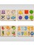 Toys Çocuklar Için 4’lü Ahşap Figürlü Eğitici-Öğretici Yapboz Puzzle-1 1