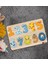 Toys Çocuklar Için Ahşap Figürlü Eğitici-Öğretici Yapboz Puzzle-1 1