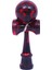 Kendama Boya Ahşap Oyuncak Topu Dize ile Dayanıklı Ahşap Yetişkin El ve Göz Koordinasyonu - Kırmızı (Yurt Dışından) 1