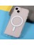 Totu Apple iPhone 13 Mini Için AA-160 Darbeye Dayanıklı Manyetik Şarjlı Tpu + Akrilik Koruyucu Kılıf - Şeffaf (Yurt Dışından) 3