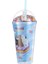 We Bare Bears Boncuklu Pipetli Plastik Şişe 480 ml Mavi 1