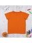 Organik Erkek Çocuk Kısa Kollu TShirt Turuncu 2