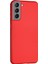 Matte Silicone Samsung Galaxy S22 Kılıf Kırmızı 2
