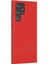 Matte Silicone Samsung Galaxy S22 Ultra Kılıf Kırmızı 2