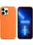 Apple iPhone 13 Pro Kılıf Liquid Lansman Silikon Turuncu 1