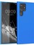 Matte Silicone Samsung Galaxy S22 Ultra Kılıf Mavi 1
