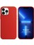 Apple iPhone 13 Pro Max Kılıf Liquid Lansman Silikon Kırmızı 1