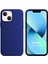 Apple iPhone 13 Mini Kılıf Liquid Lansman Silikon Lacivert 1