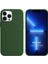 Apple iPhone 13 Pro Max Kılıf Liquid Lansman Silikon Koyu Yeşil 1