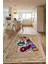 Renkli Zebra Desenli Jüt Halı (Makinada Yıkanabilir Kaymaz Dot Taban) - CP1266 1