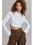 Mad Girls Beyaz Kısa Gömlek MG1382 2