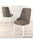 Concept Are Serisi 80 x 132 cm Açılabilir Mdf Masa Beyaz Mutfak Masa Takımı 4 Sandalye 4