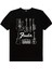 Fender Gitar Siyah Kısa Kollu Kadın T-Shirt 2