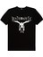 Kanatlı Not Siyah Kısa Kollu Kadın T-Shirt 2