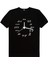 Saat Kaç Siyah Kısa Kollu Kadın T-Shirt 2