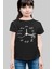Saat Kaç Siyah Kısa Kollu Kız Çocuk T-Shirt 1