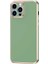 Casestreet Apple iPhone 13 Pro Max Kılıf Bark Parlak Silikon Renkli Kenarları Rose Yeşil 1