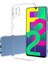 Samsung Galaxy A22 4g Kılıf Süper Silikon Kamera Korumalı+Nano Glass 1