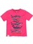 Erkek Çocuk Köpek Balığı Baskılı Kısa Kollu Tişört Fuşya 1