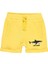Erkek Çocuk Köpek Balığı Baskılı Şort Sarı 1