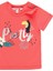 Kız Çocuk Tukan Baskılı Kısa Kollu Tişört Kırmızı 3