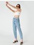 2SAL40060MD Yüksek Bel Mom FitAçık İndigo Kadın Denim Pantolon 2