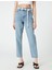 2SAL40060MD Yüksek Bel Mom FitAçık İndigo Kadın Denim Pantolon 3