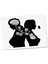 Black White Çift Mouse Pad 1
