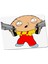 Family Guy Çizgi Film Animasyon Gun Stewie Mouse Pad 1
