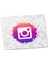Influencer Hediyelik Instagram Logo Sticker Mouse Pad 1