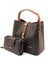 Kadın Kahve Taba Çanta Cüzdan Kombini TM1022 1