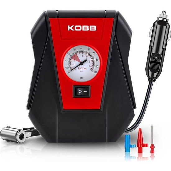 Kobb KB100 12VOLT 100 Psı Analog Göstergeli Hava Lastik Şişirme Pompası