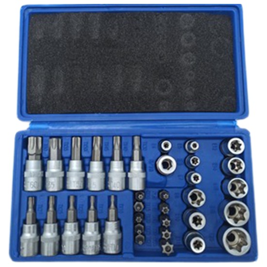 Özgün Ticaret Lokma Takımı 34 Parça 3/8 1/4 Torx & E Lokma Set