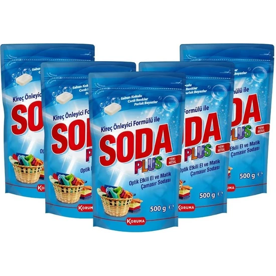 Soda Plus Çamaşır Sodası 5'li -  Paket