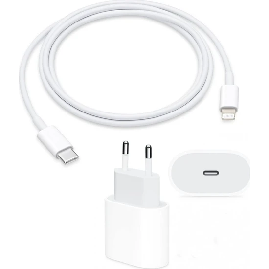 Robeve Apple iPhone Tüm Serilerle Uyumlu Hızlı Şarj Aleti Kablo Adaptör Set Iphone 11 / 12 / 13 / Pro / Pro Max