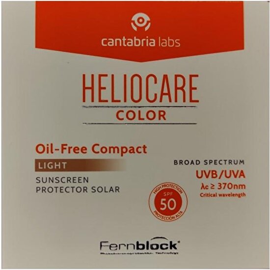 Cantabria Labs Heliocare Color Spf 50 Oil Free Compact  Light(Buğday) 10 gr