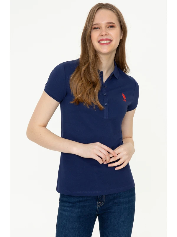 U.S. Polo Assn. Kadın Lacivert Basic Tişört 50246326-VR033
