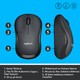 Logitech M221 Sessiz Kompakt Kablosuz Mouse - Siyah Logitech M221 Sessiz Kompakt Kablosuz Mouse - Siyah
