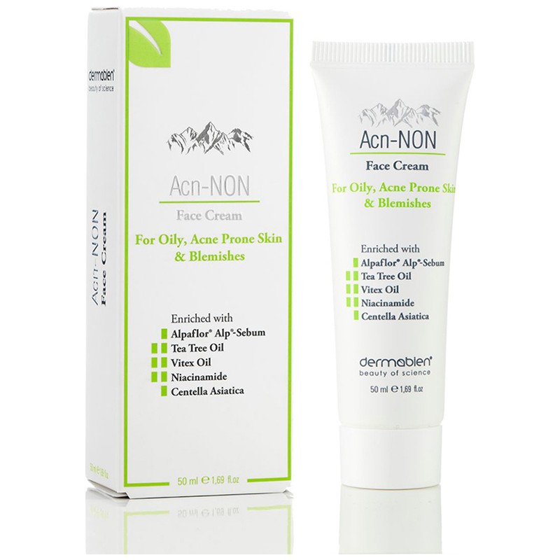 Dermabien Acn-NON® Yüz Kremi Ciltteki Yağ Dengesini Korur 50 ml Niacinamide ve Tea Tree Oil