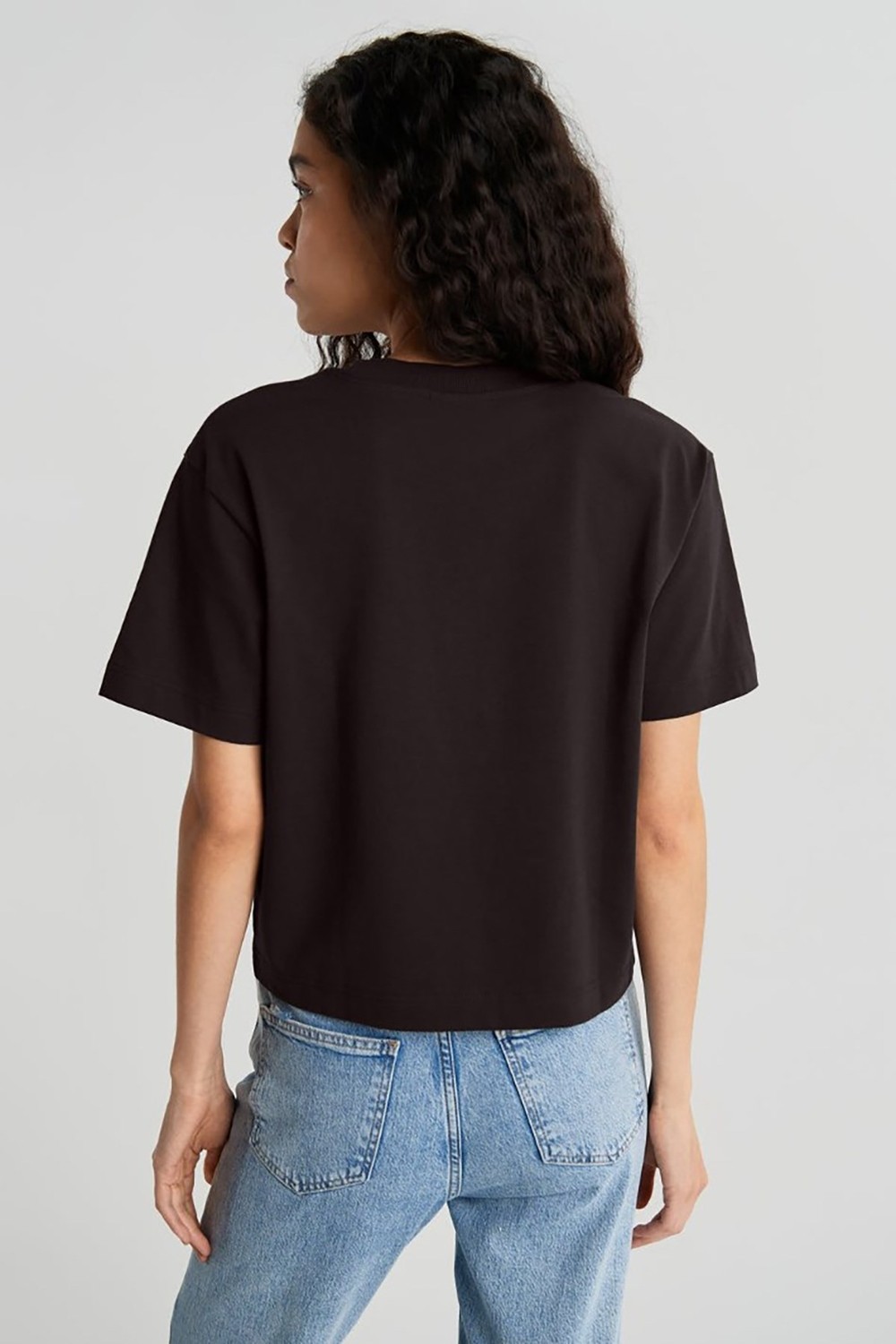 Madmext Mad Girls Gri Tişört MG1284 görsel 3