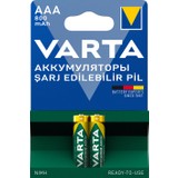 Varta 56703 Power 800mAh AAA Şarj Edilebilir İnce Kalem Pil 4'lü Paket