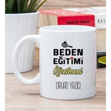 Hediye Dükkanı Kişiye Özel  Beden Eğitimi Öğretmeni Beyaz Kupa Bardak