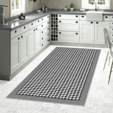 West Home Home Dijital Baskı Yıkanabilir Kaymaz Taban Salon Halısı Mutfak Halısı Koridor Halısı