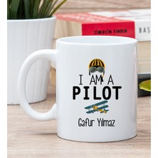 Hediye Dükkanı Kişiye Özel  Pilot Beyaz Kupa Bardak
