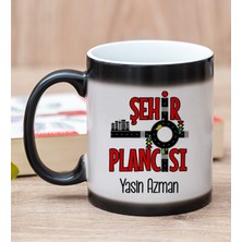Hediye Dükkanı Kişiye Özel  Şehir Plancısı Sihirli Kupa Bardak