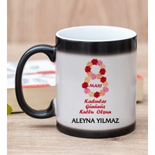 Hediye Dükkanı Kişiye Özel  Kadınlar Günü Hediyesi Sihirli Kupa Bardak