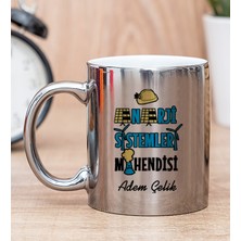 Hediye Dükkanı Kişiye Özel  Enerji Sistemleri Mühendisi Silver Kupa Bardak