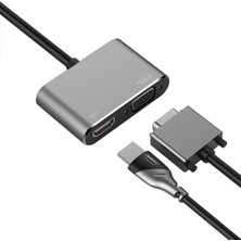 Mobitell 2in1 Type-C To Hdmı + VGA 4K Çevirici Adaptör