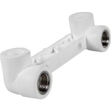 Güven Plastik 25*1/2 Sabit Ciftli Batarya Bağlantısı  Beyaz